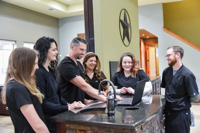 Tomblyn Family Orthodontics Team Tomblyn Family Orthodontics Steiner Ranch Austin Texas TX Orthodontist Office Team Doctor Travis Tomblyn Orthodontist